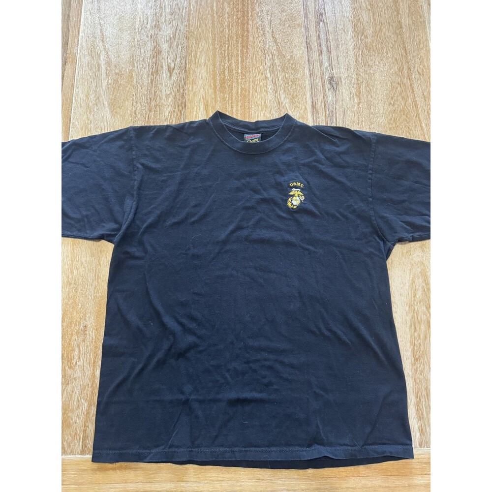 Vtg 90s USMC Marine Corps T Shirt Mens XL Soffes Choice Made in USA Embroidered